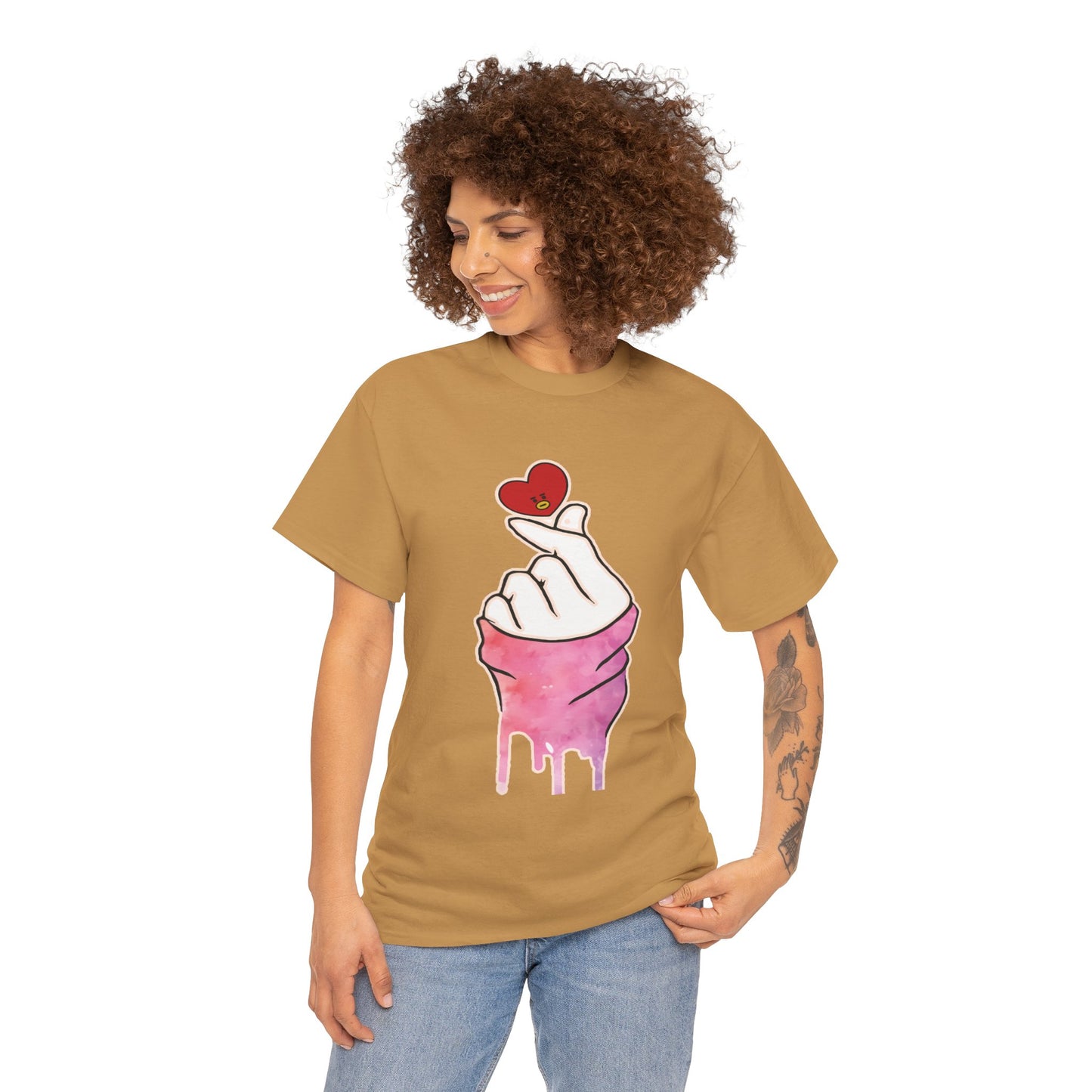 Hand machen ich liebe dich T-Shirt Grafik T-Shirt Herz T-Shirt Bekleidung einzigartige Geschenkidee