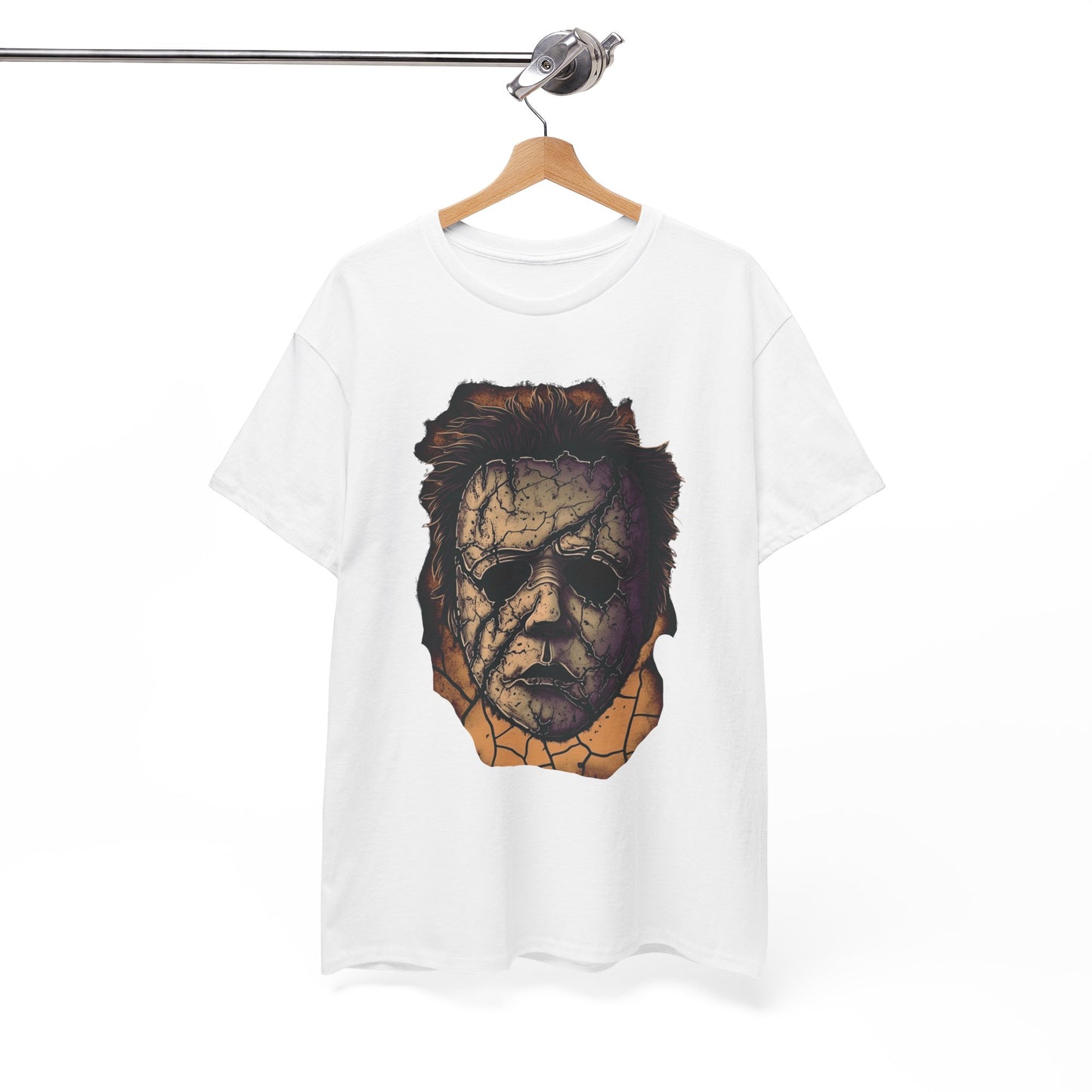 Michael Myers Mask Horror T-Shirt Halloween Costume Tee Spooky Movie Merchandise