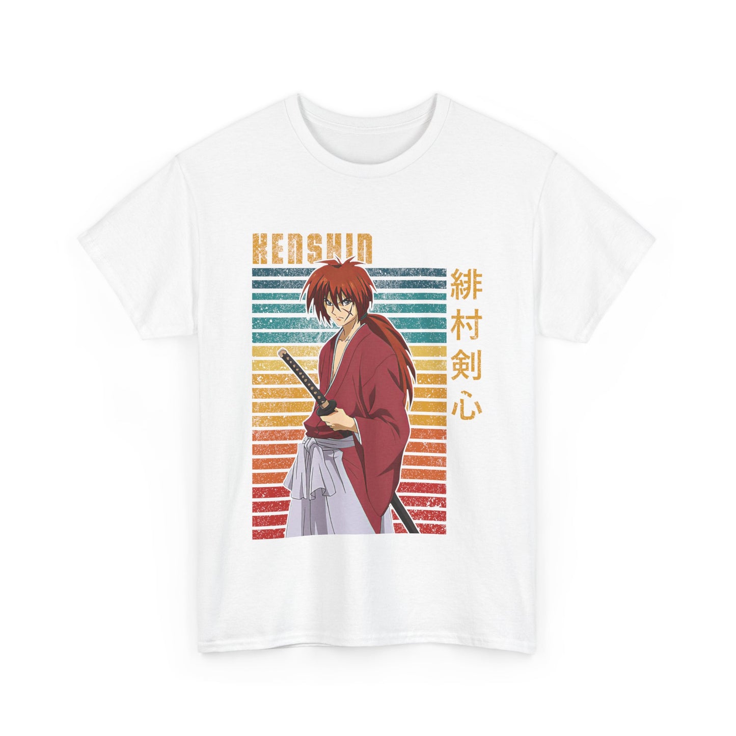 Anime Samurai T-Shirt Stylish Graphic Tee Japanese Warrior Apparel Unique Tee