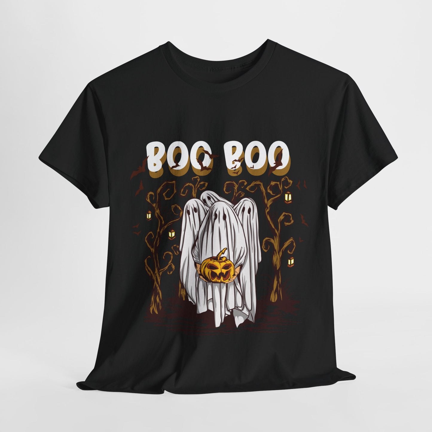 Boo T-Shirt Spooky Ghost Halloween Tee Fun Unisex Halloween Graphic Shirt Cute Ghost Design Unique Halloween Apparel