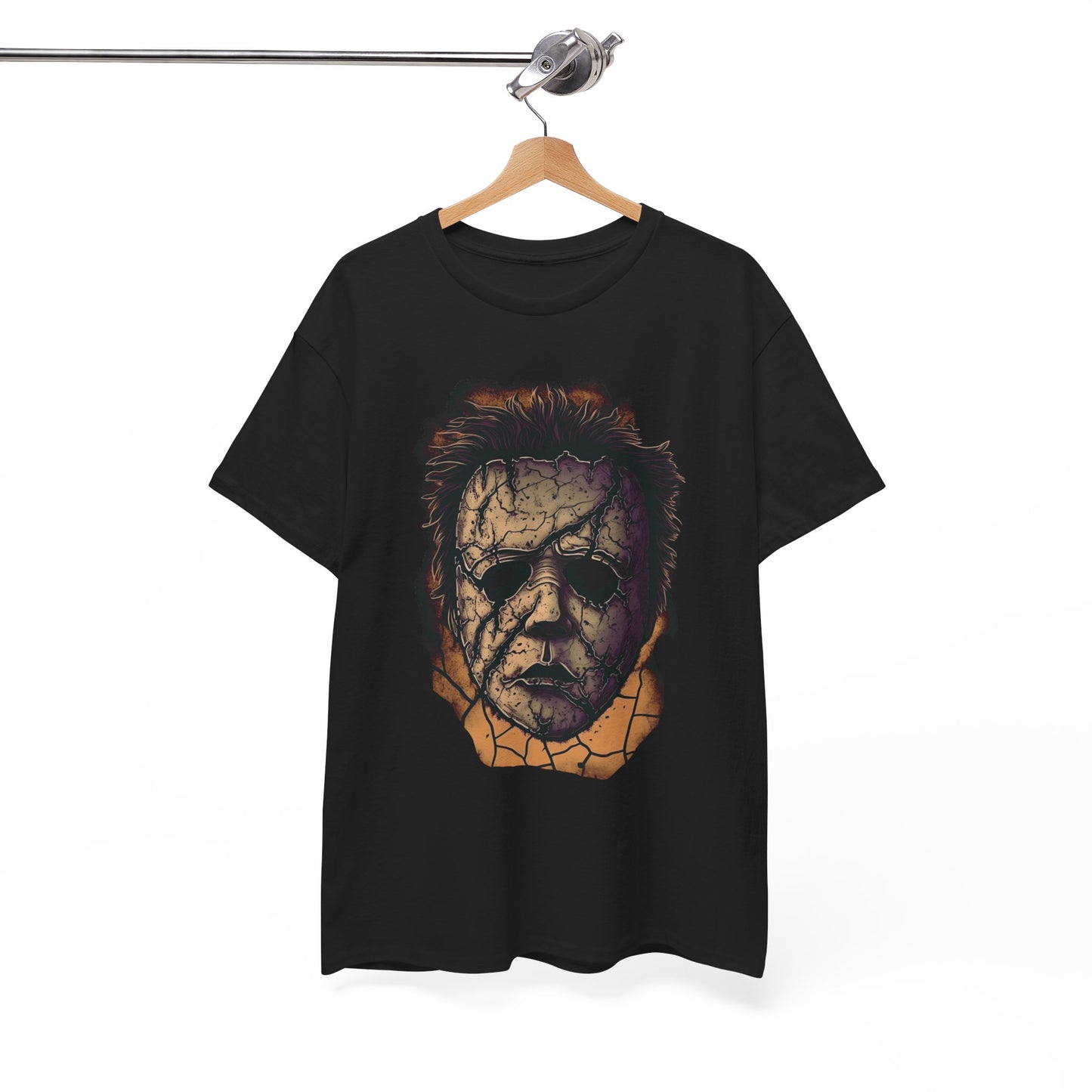 Michael Myers Mask Horror T-Shirt Halloween Costume Tee Spooky Movie Merchandise