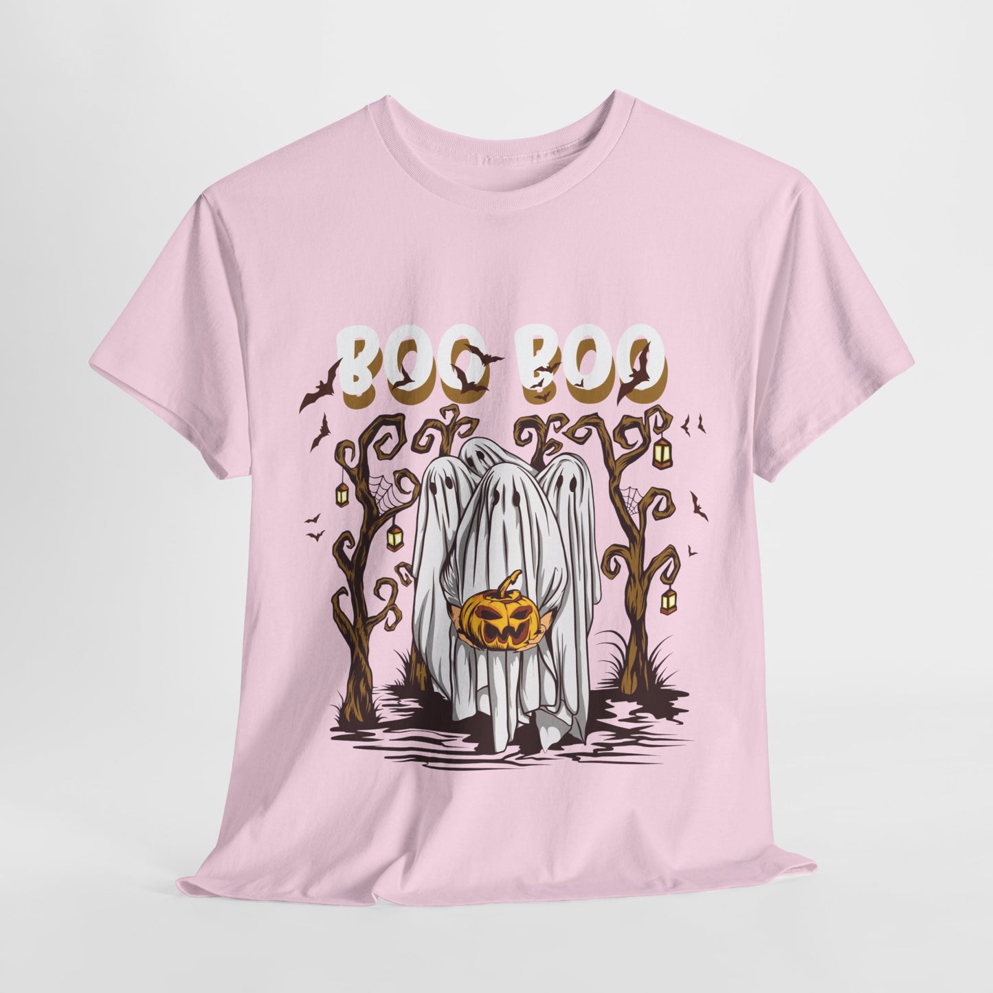 Boo T-Shirt Spooky Ghost Halloween Tee Fun Unisex Halloween Graphic Shirt Cute Ghost Design Unique Halloween Apparel