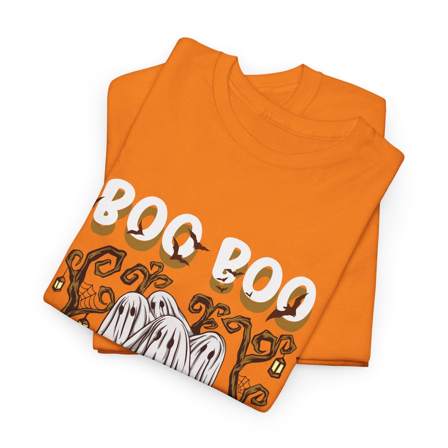 Boo T-Shirt Spooky Ghost Halloween Tee Fun Unisex Halloween Graphic Shirt Cute Ghost Design Unique Halloween Apparel