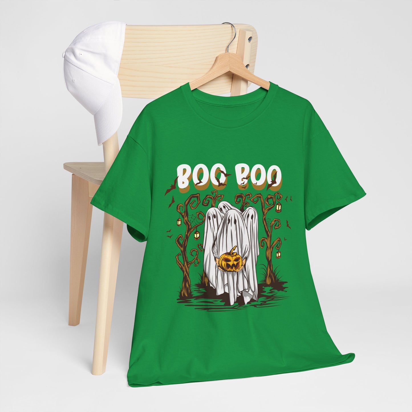 Boo T-Shirt Spooky Ghost Halloween Tee Fun Unisex Halloween Graphic Shirt Cute Ghost Design Unique Halloween Apparel