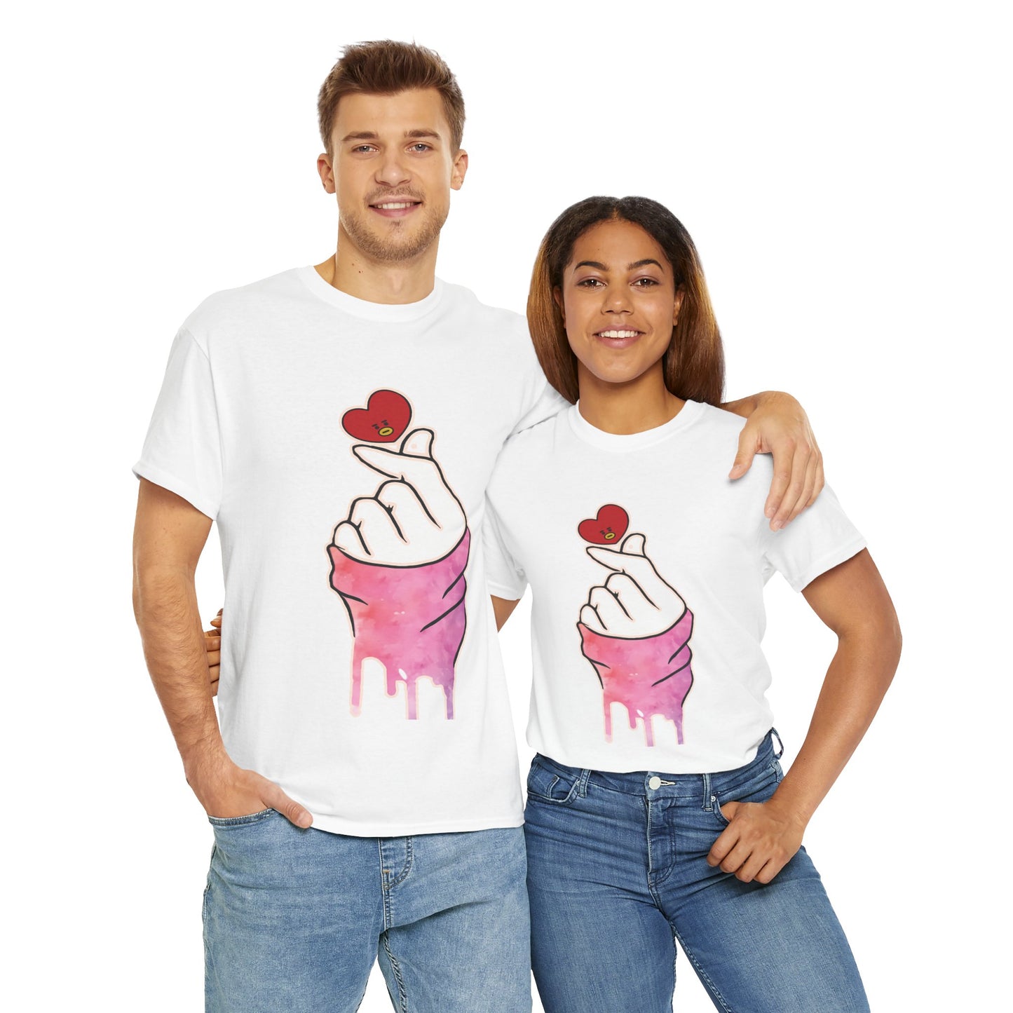 Hand machen ich liebe dich T-Shirt Grafik T-Shirt Herz T-Shirt Bekleidung einzigartige Geschenkidee