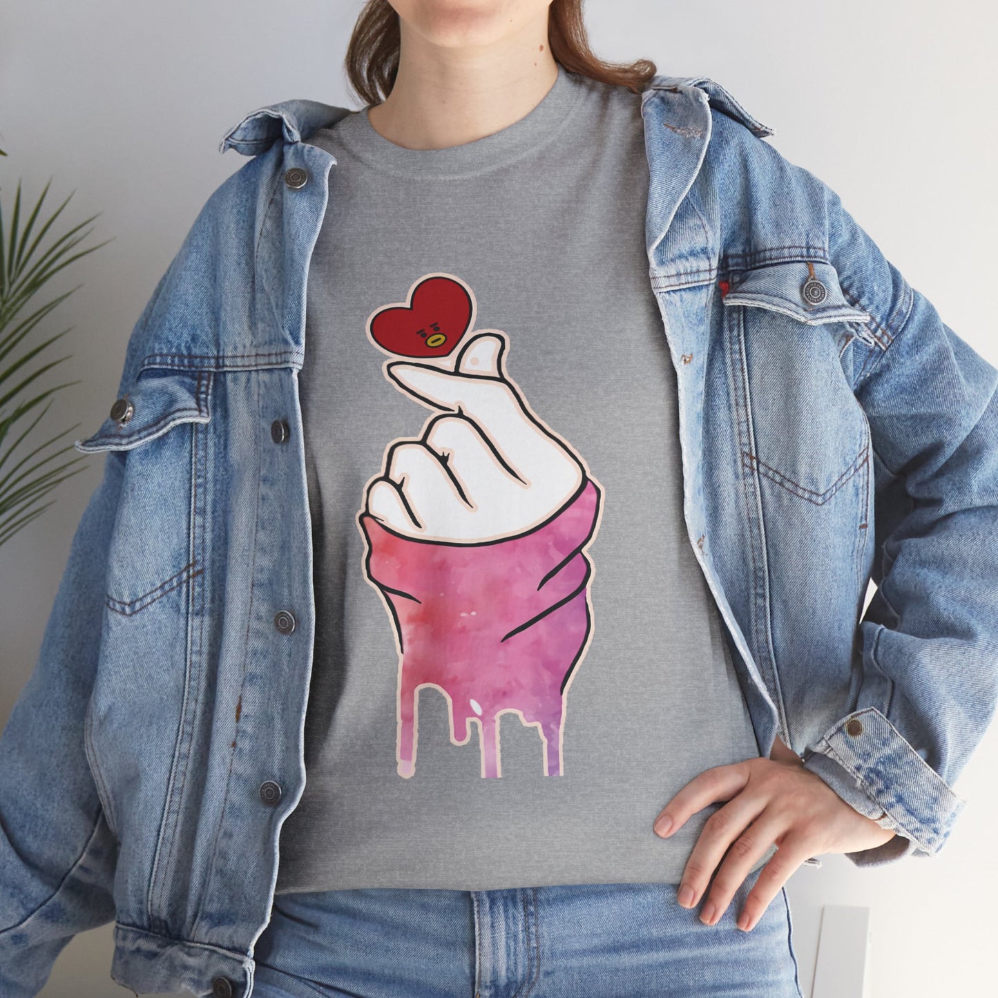 Hand machen ich liebe dich T-Shirt Grafik T-Shirt Herz T-Shirt Bekleidung einzigartige Geschenkidee