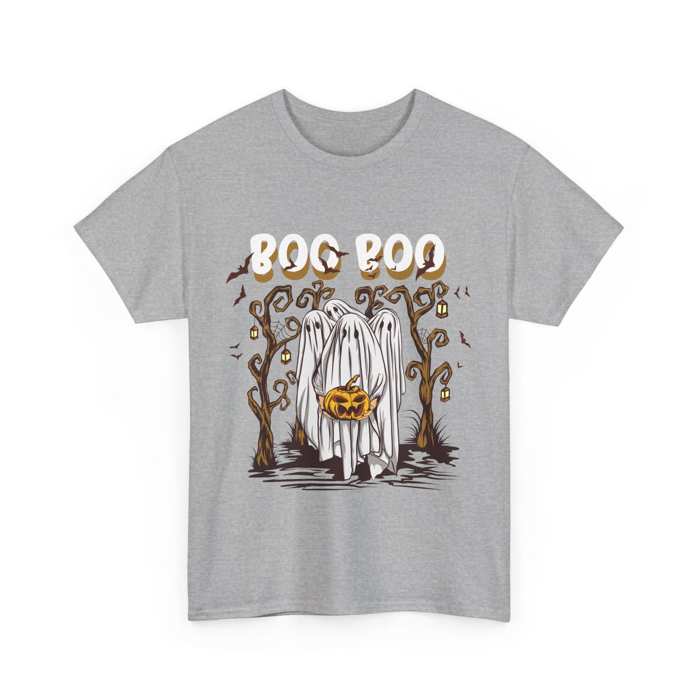 Boo T-Shirt Spooky Ghost Halloween Tee Fun Unisex Halloween Graphic Shirt Cute Ghost Design Unique Halloween Apparel