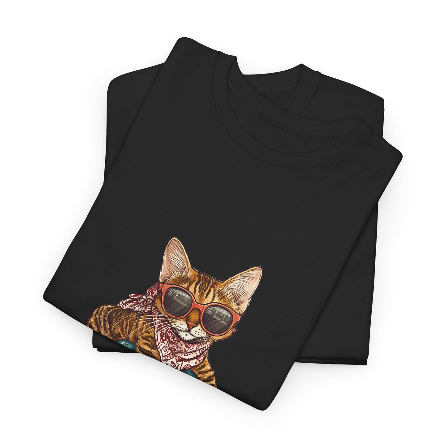 Retro Skateboard Cat T-Shirt Cat Graphic Tee Cool Streetwear for Cat Lovers