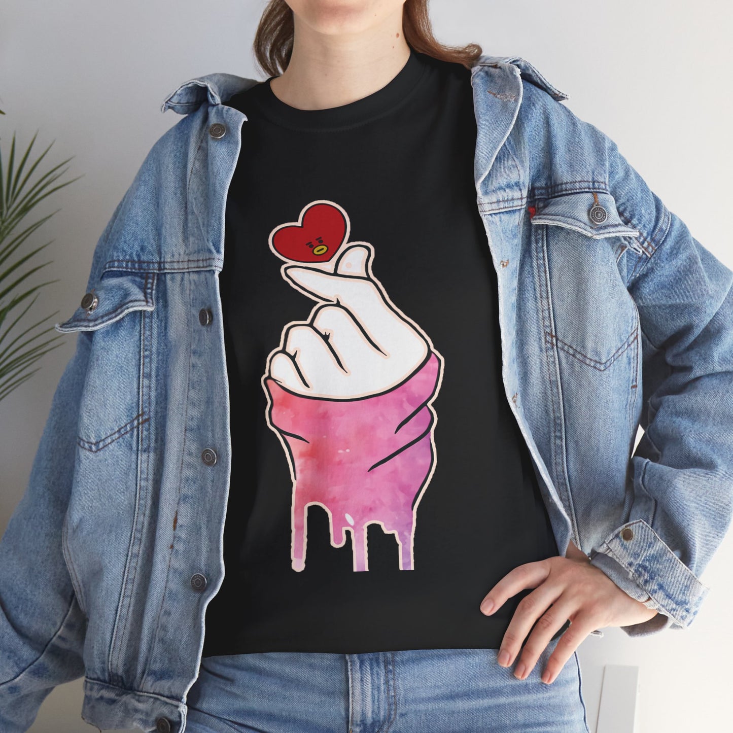 Hand machen ich liebe dich T-Shirt Grafik T-Shirt Herz T-Shirt Bekleidung einzigartige Geschenkidee