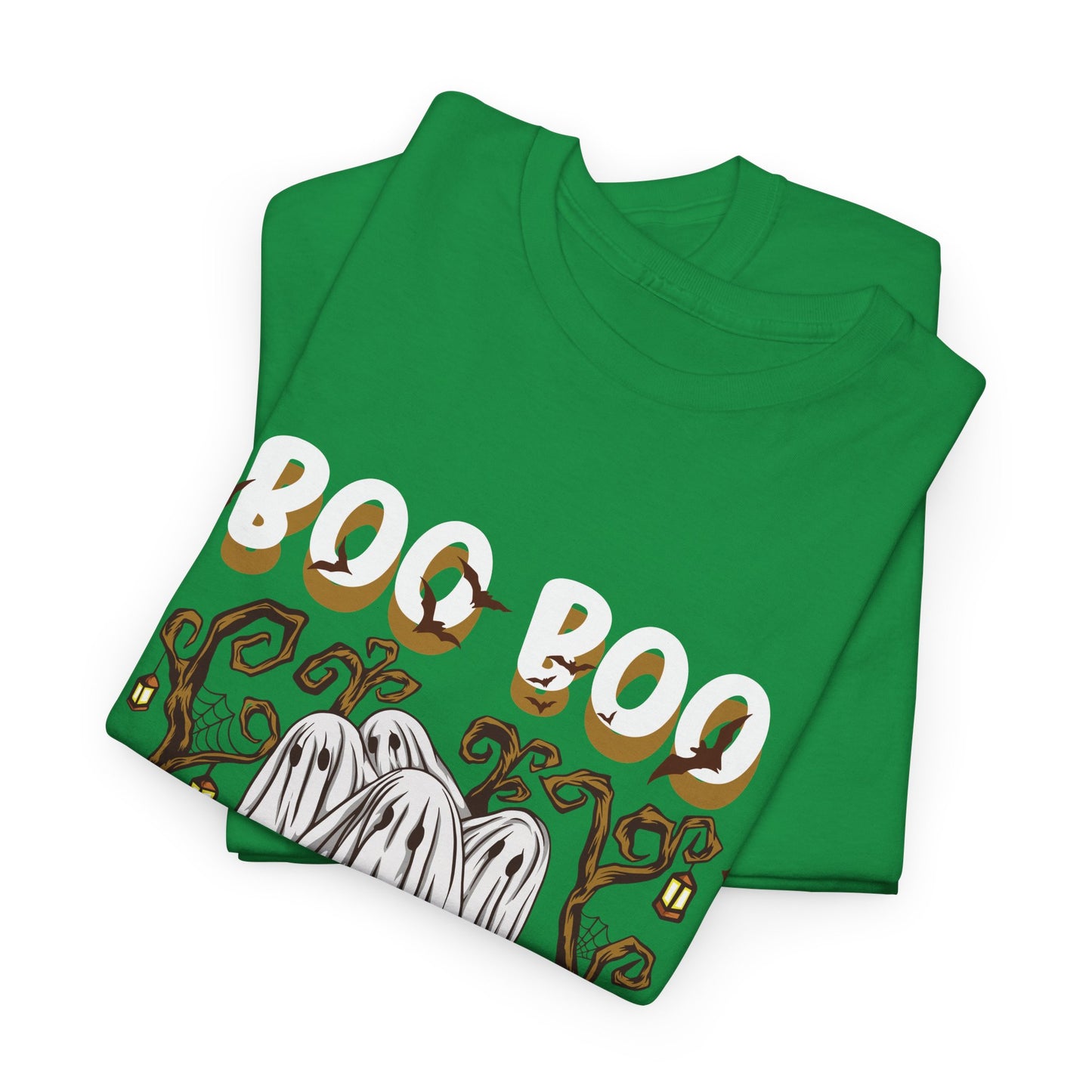 Boo T-Shirt Spooky Ghost Halloween Tee Fun Unisex Halloween Graphic Shirt Cute Ghost Design Unique Halloween Apparel