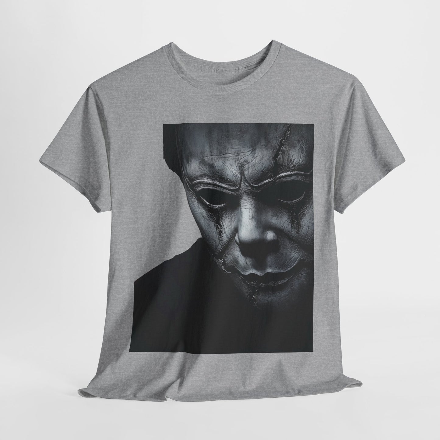 Michael Myers Tee, Halloween Graphic T-Shirt, Horror Mask Top, Unisex Cotton Tee