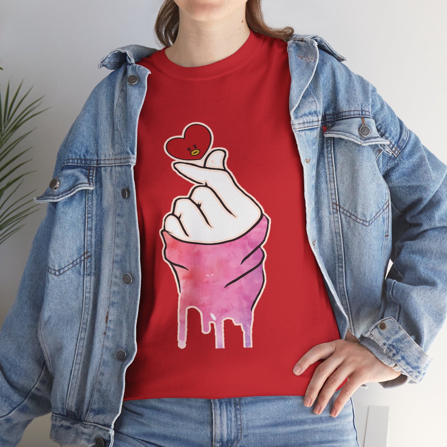 Hand machen ich liebe dich T-Shirt Grafik T-Shirt Herz T-Shirt Bekleidung einzigartige Geschenkidee