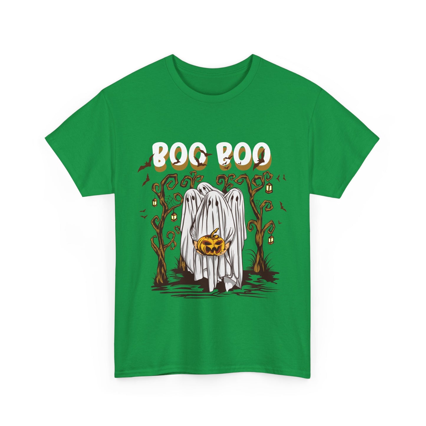 Boo T-Shirt Spooky Ghost Halloween Tee Fun Unisex Halloween Graphic Shirt Cute Ghost Design Unique Halloween Apparel