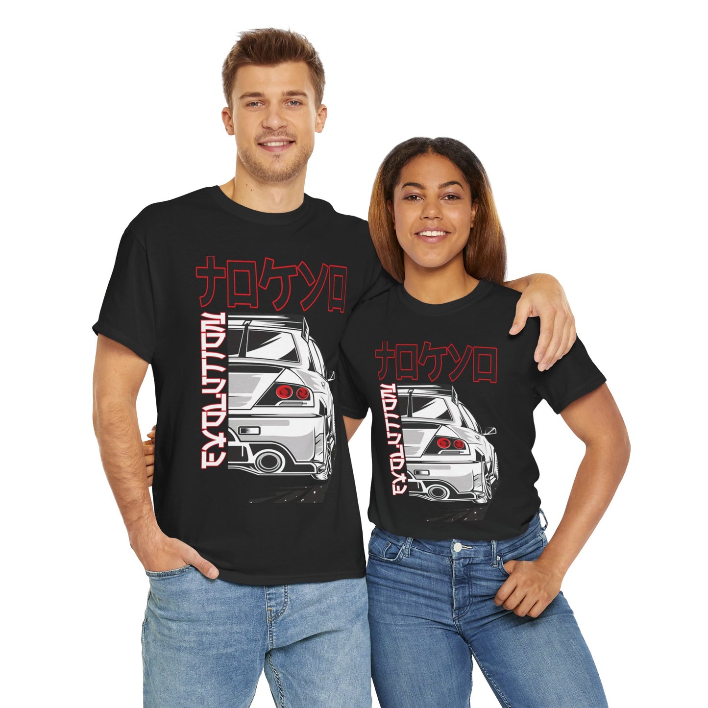 Tokyo Car T-Shirt Japanisches Straßenrennen Grafik T-Shirt Einzigartige Geschenkidee Unisex