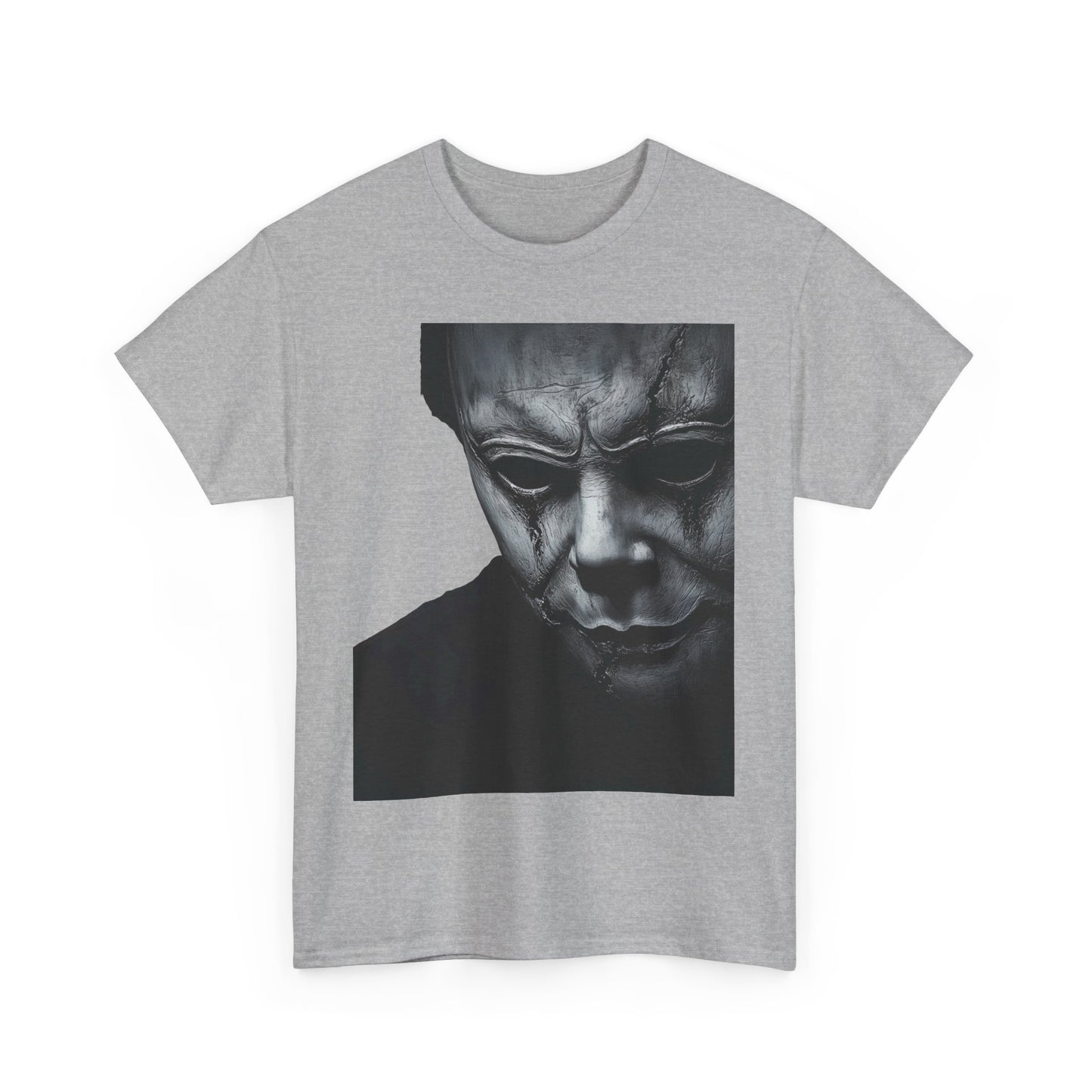 Michael Myers Tee, Halloween Graphic T-Shirt, Horror Mask Top, Unisex Cotton Tee