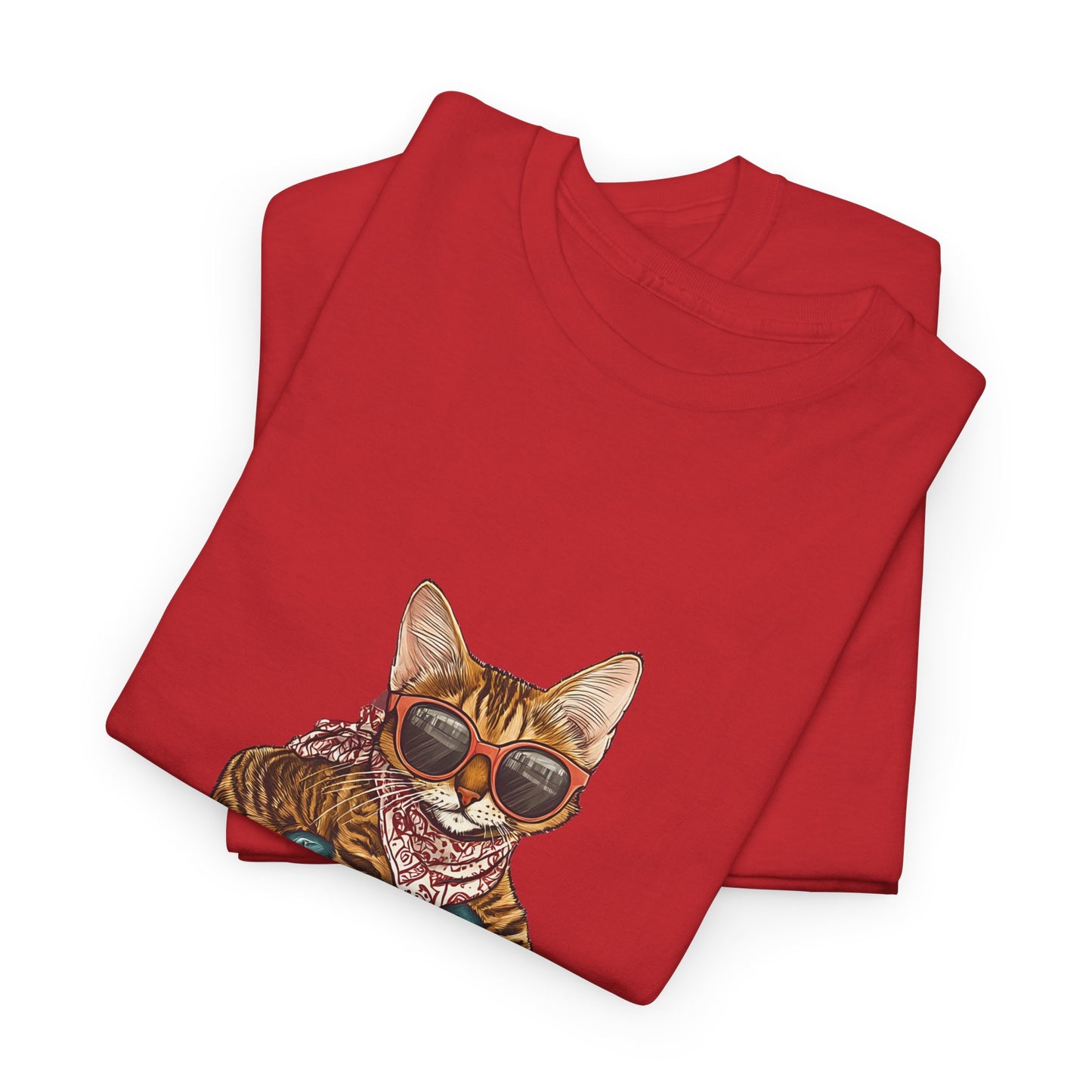 Retro Skateboard Cat T-Shirt Cat Graphic Tee Cool Streetwear for Cat Lovers