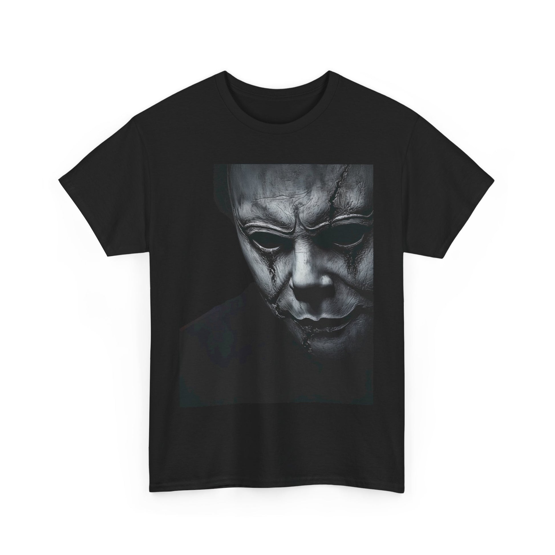 Michael Myers Tee, Halloween Graphic T-Shirt, Horror Mask Top, Unisex Cotton Tee