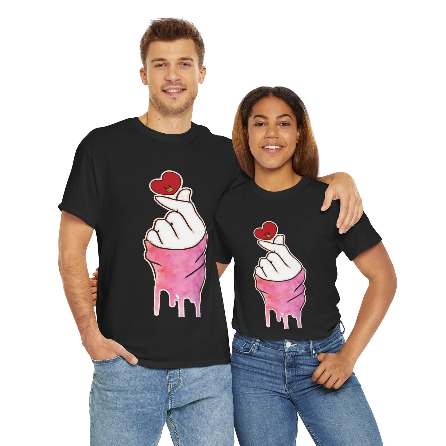 Hand machen ich liebe dich T-Shirt Grafik T-Shirt Herz T-Shirt Bekleidung einzigartige Geschenkidee