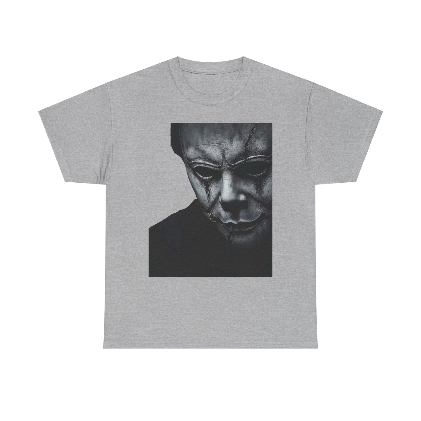 Michael Myers Tee, Halloween Graphic T-Shirt, Horror Mask Top, Unisex Cotton Tee