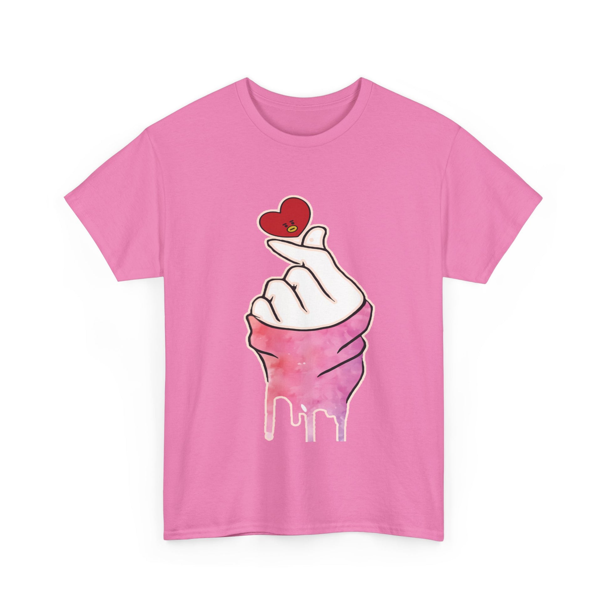 Hand Making I Love You T-Shirt Graphic Tee Heart Tshirt Apparel Unique Gift Idea