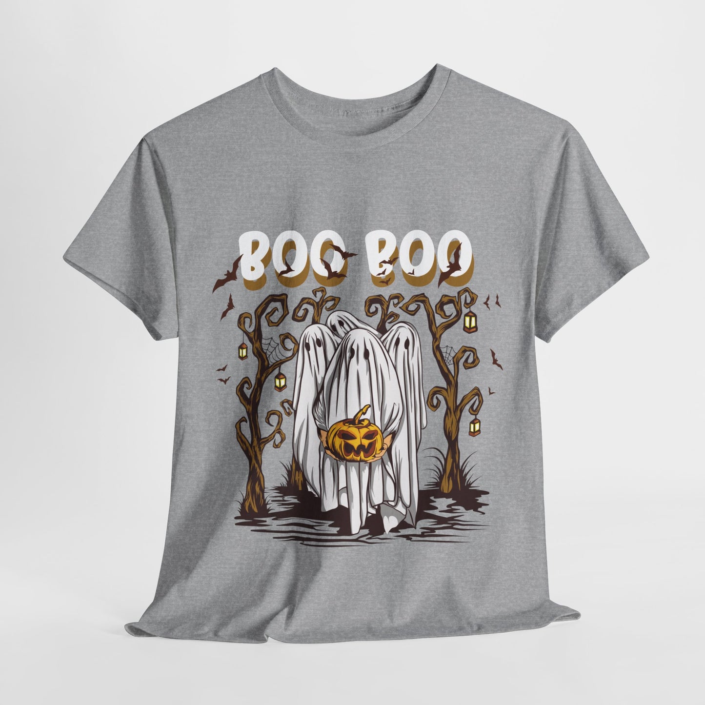 Boo T-Shirt Spooky Ghost Halloween Tee Fun Unisex Halloween Graphic Shirt Cute Ghost Design Unique Halloween Apparel