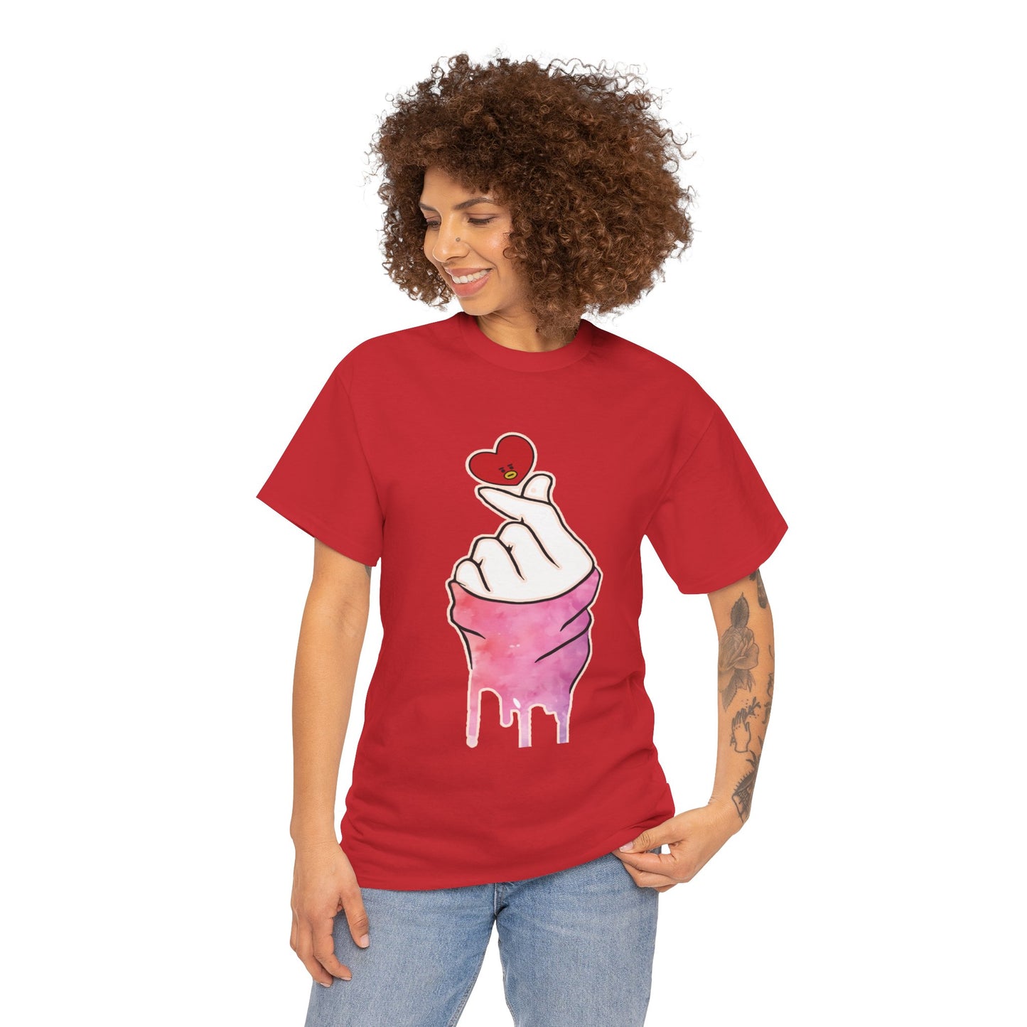 Hand machen ich liebe dich T-Shirt Grafik T-Shirt Herz T-Shirt Bekleidung einzigartige Geschenkidee