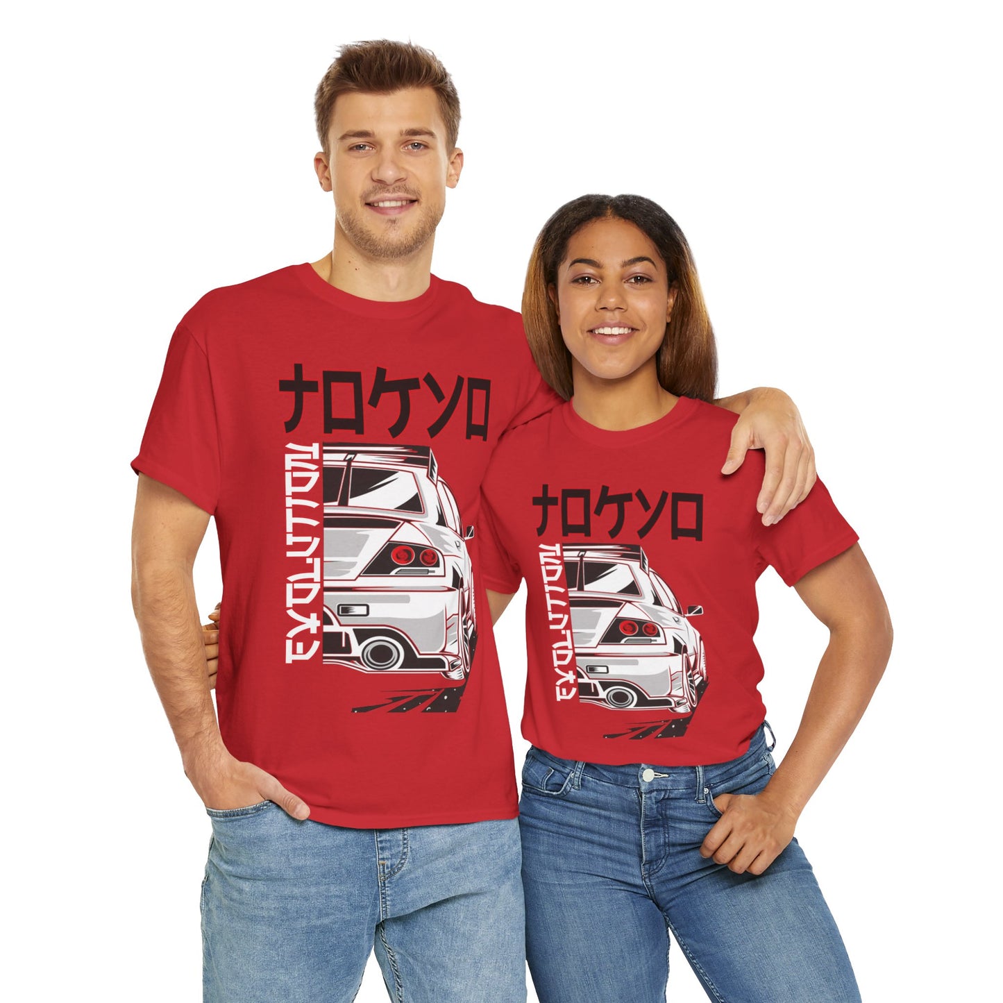 Tokyo Car T-Shirt Japanisches Straßenrennen Grafik T-Shirt Einzigartige Geschenkidee Unisex