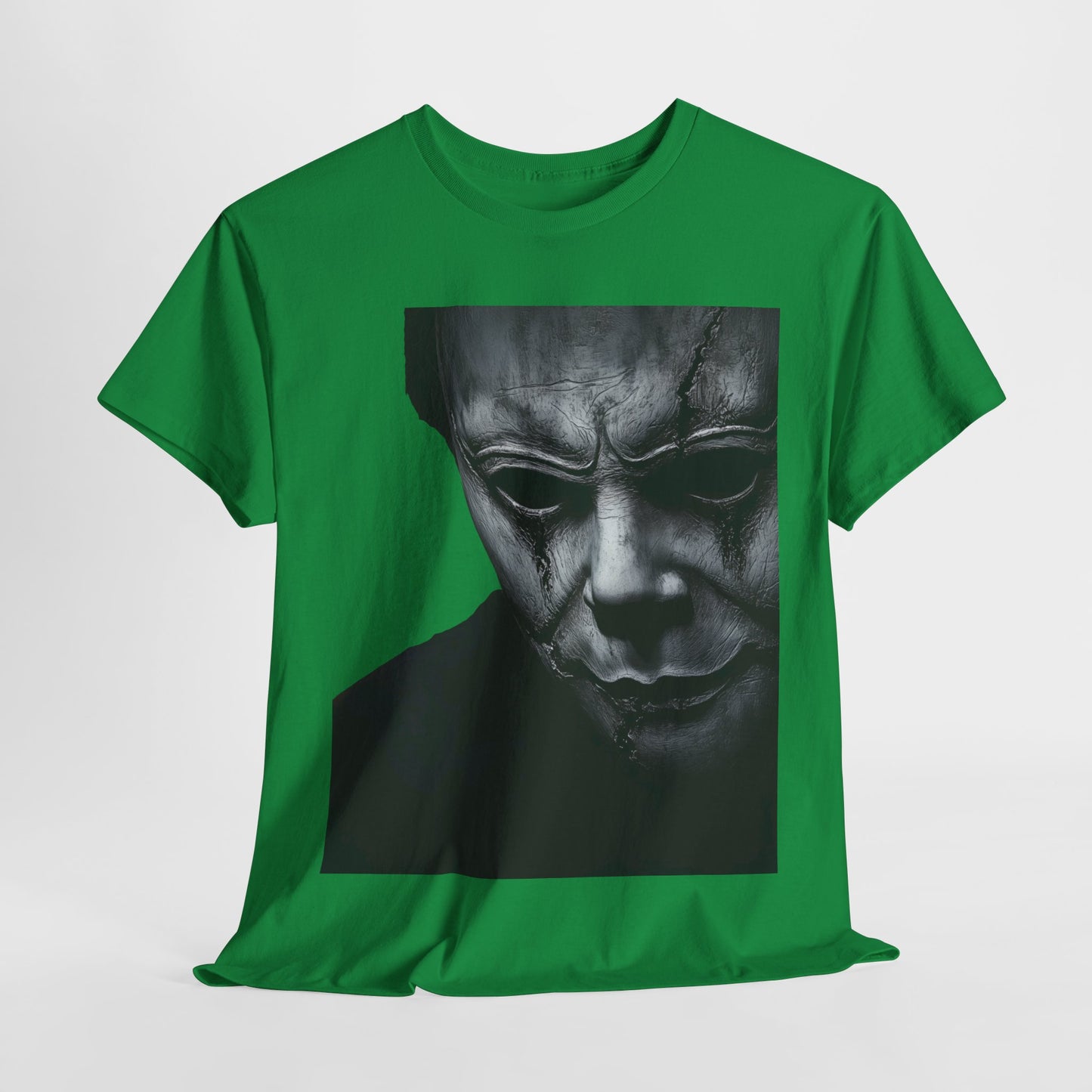 Michael Myers Tee, Halloween Graphic T-Shirt, Horror Mask Top, Unisex Cotton Tee