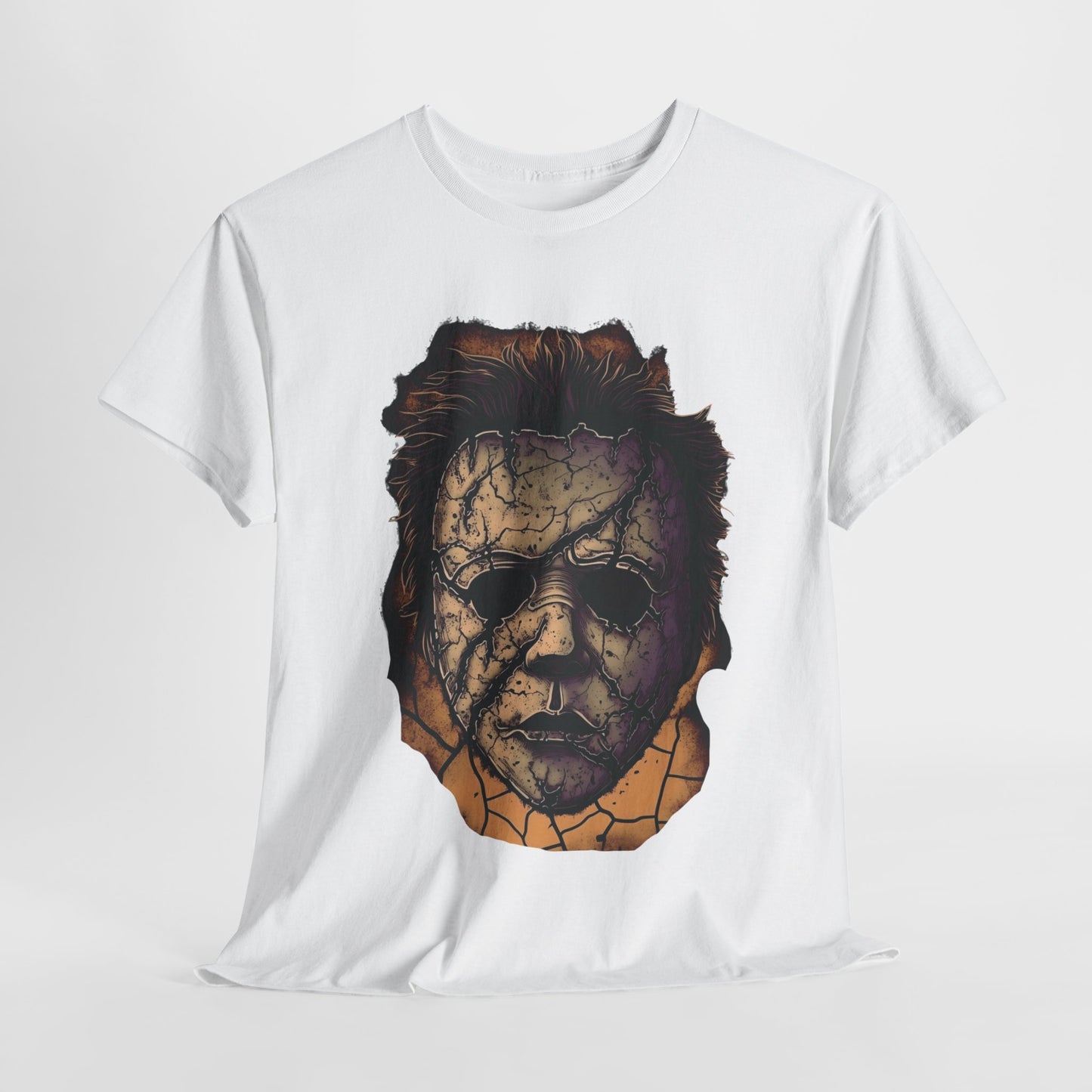 Michael Myers Mask Horror T-Shirt Halloween Costume Tee Spooky Movie Merchandise