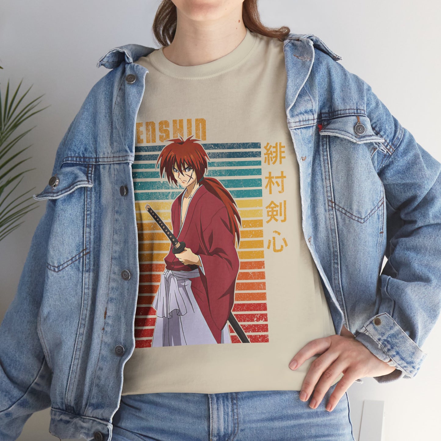 Anime Samurai T-Shirt Stylish Graphic Tee Japanese Warrior Apparel Unique Tee