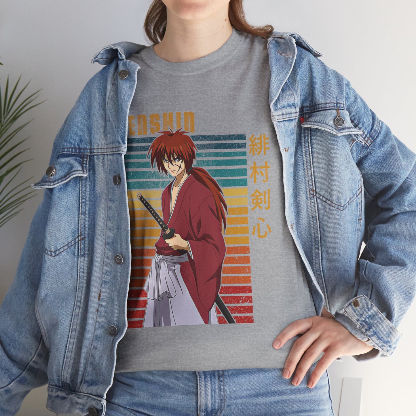 Anime Samurai T-Shirt Stylish Graphic Tee Japanese Warrior Apparel Unique Tee