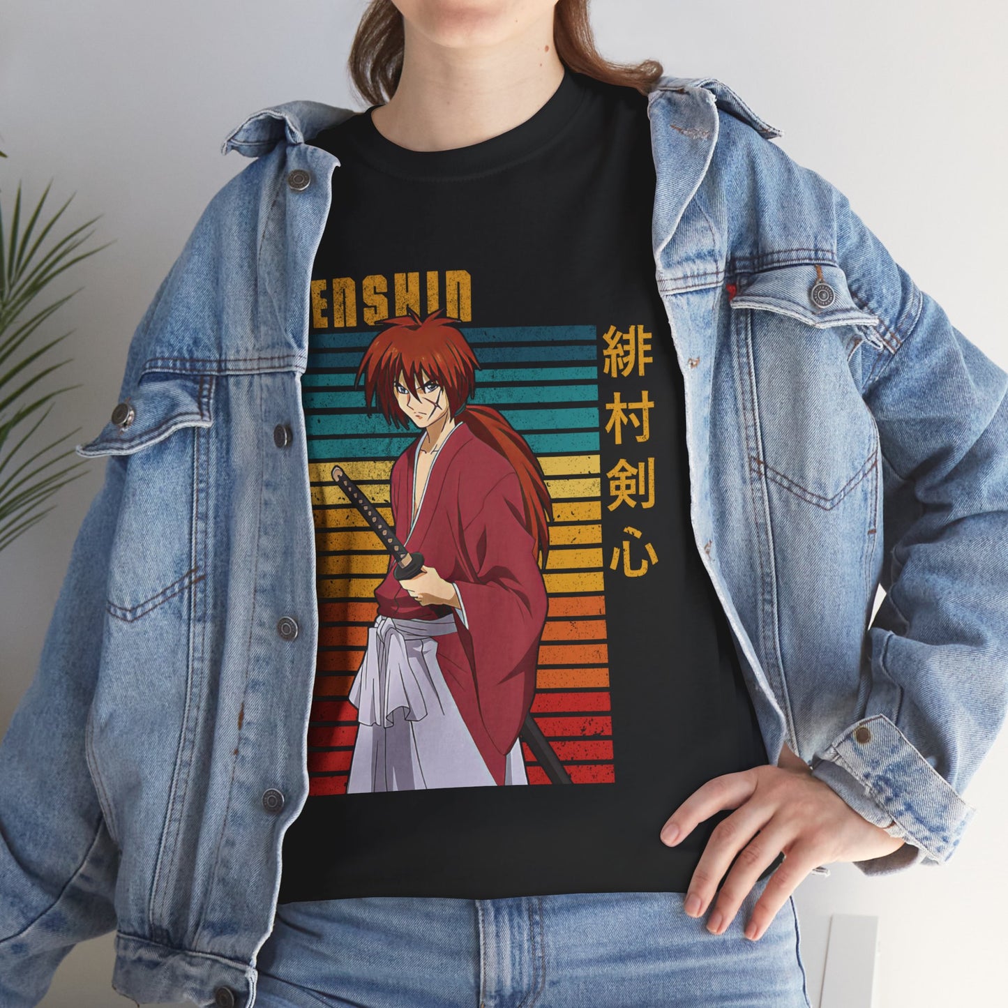 Anime Samurai T-Shirt Stylish Graphic Tee Japanese Warrior Apparel Unique Tee