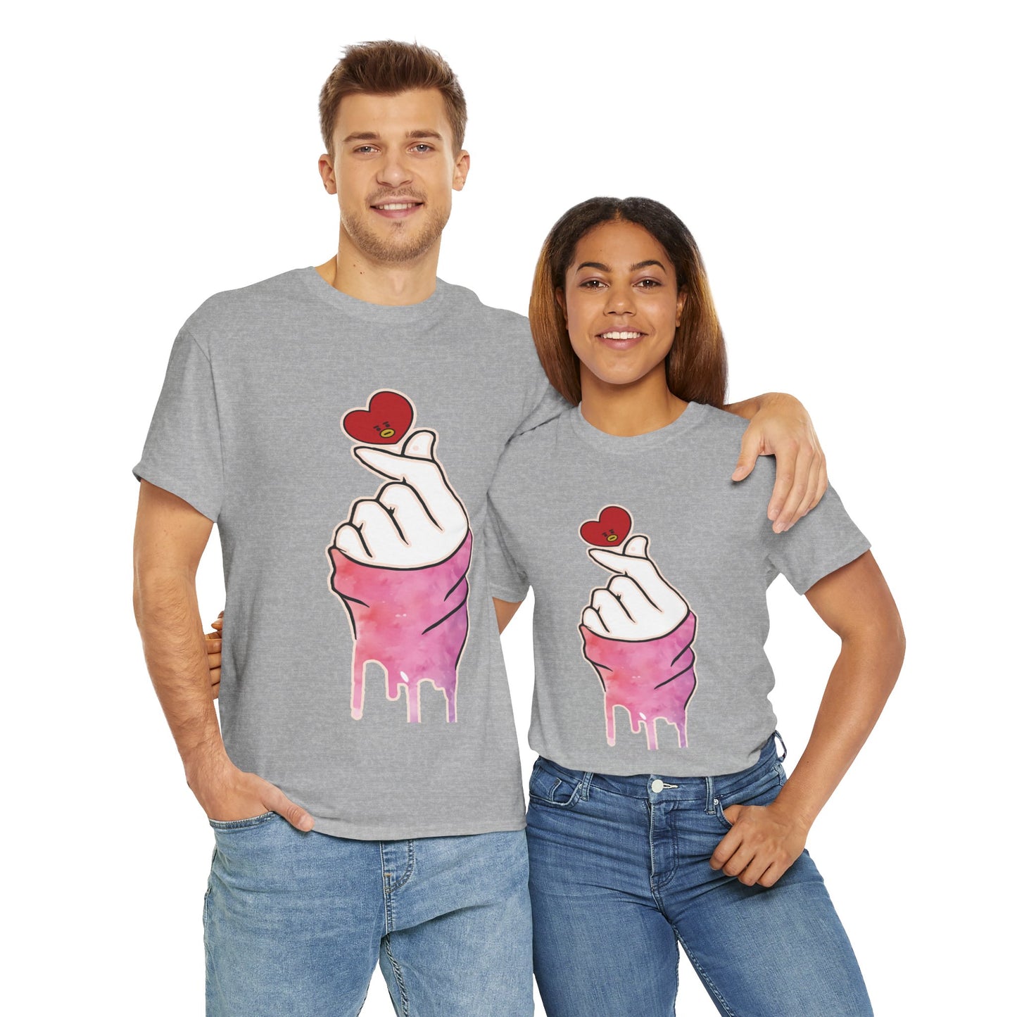 Hand machen ich liebe dich T-Shirt Grafik T-Shirt Herz T-Shirt Bekleidung einzigartige Geschenkidee