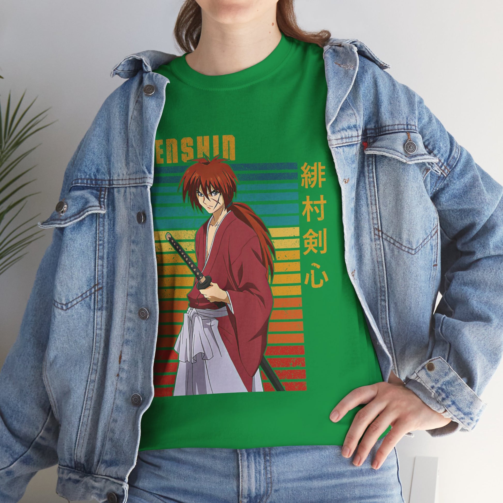 Anime Samurai T-Shirt Stylish Graphic Tee Japanese Warrior Apparel Unique Tee