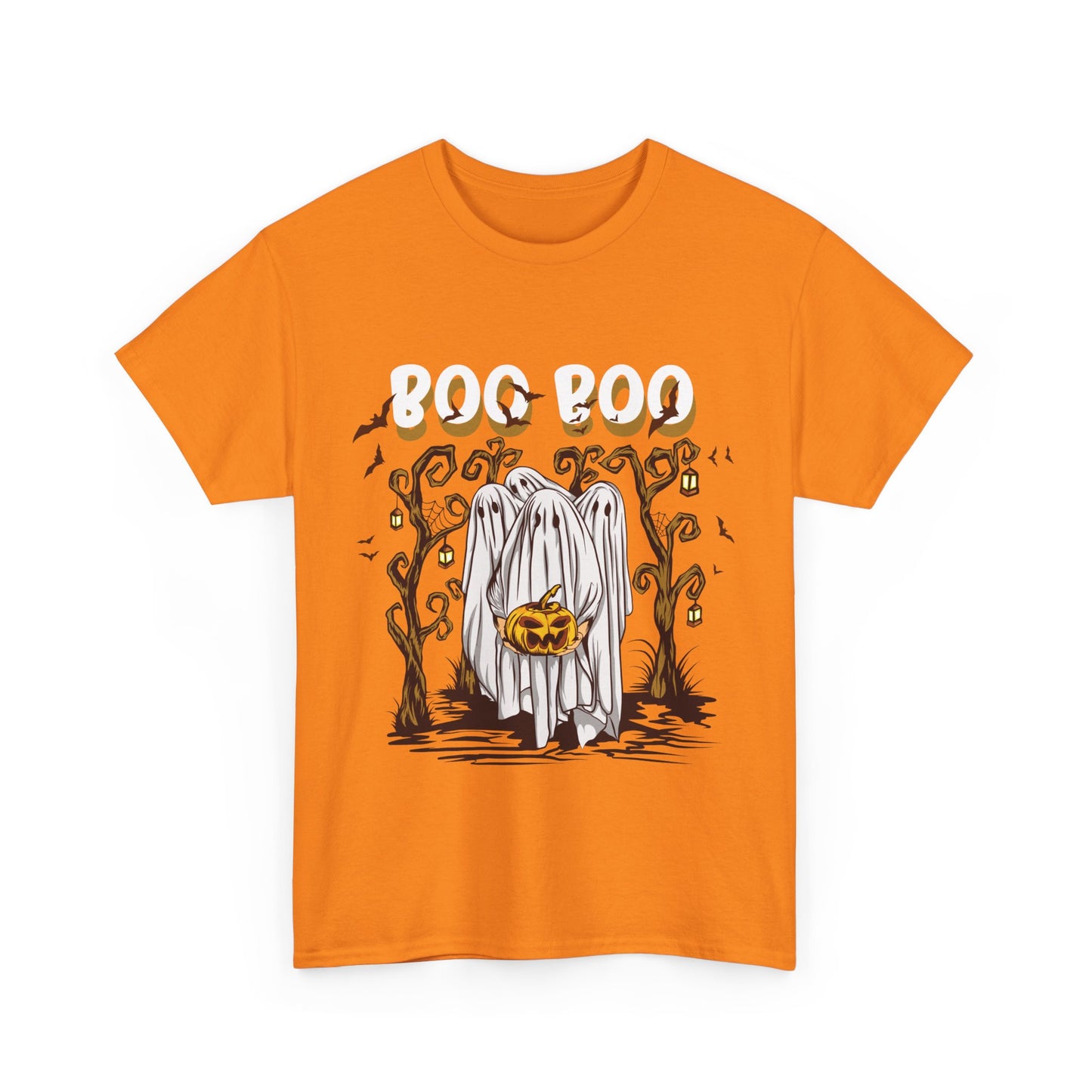 Boo T-Shirt Spooky Ghost Halloween Tee Fun Unisex Halloween Graphic Shirt Cute Ghost Design Unique Halloween Apparel